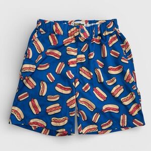 Tipsy Elves Stretch Golf Shorts Blue Hot Dog Fun Novelty Print Dad Men's M